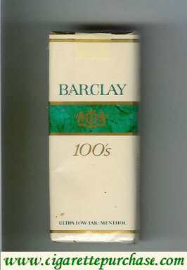 Barclay Menthol 100s cigarettes Filter